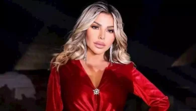 فستان أسود قصير.. 5 صور لـ رزان مغربي بإطلالة جريئة