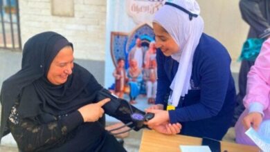 حملة «رمضان بصحة لكل العيلة» تشارك أهالي بورسعيد في صلاة عيد الفطر وتواصل جهودها الطبية